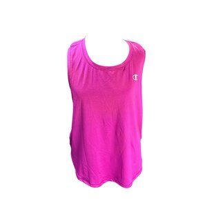 Champion Womens Pink Racerback Tank Top L/G  Lightweight Athletic Wear